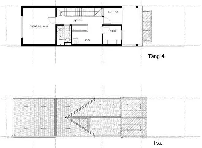 Ngôi nhà ống tinh tế với chất liệu kính ở Hà Nội