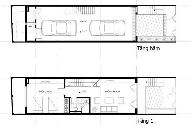 Ngôi nhà ống tinh tế với chất liệu kính ở Hà Nội