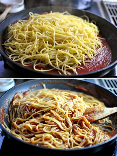 Ăn mì spaghetti với gà nướng phô mai hấp dẫn