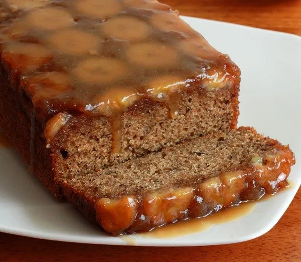 Bánh chuối nướng phủ caramel