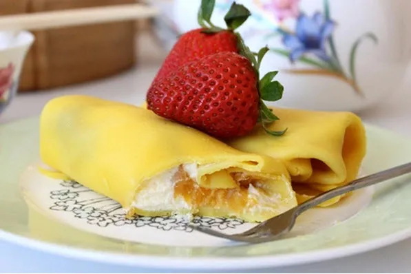 Cách làm crepe xoài ngon y như ở bên Thái