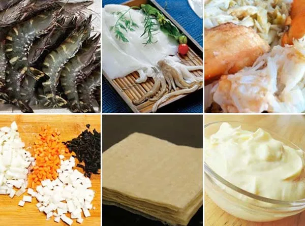 Cách làm nem hải sản sốt mayonnaise chiên xù