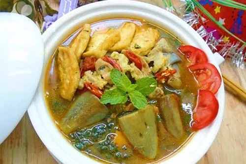 Cách nấu canh cà tím bung thịt đậu dân dã ngon cơm